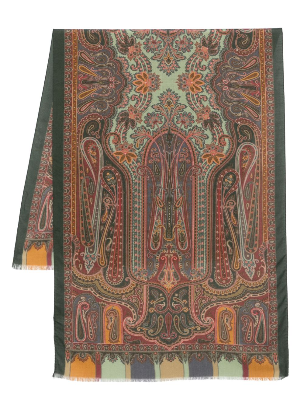 ETRO paisley-print scarf - Green von ETRO