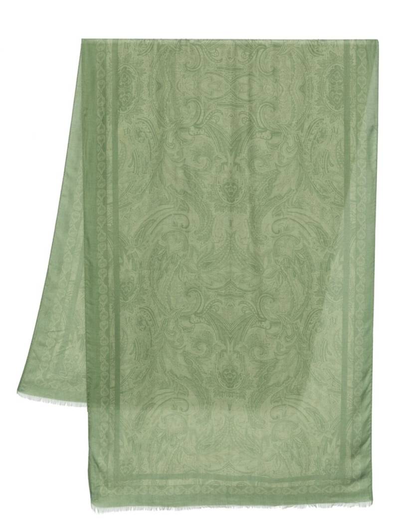 ETRO paisley-print scarf - Green von ETRO