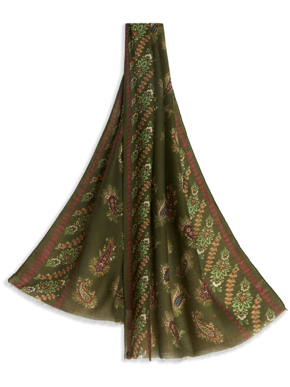 ETRO paisley-print scarf - Green von ETRO