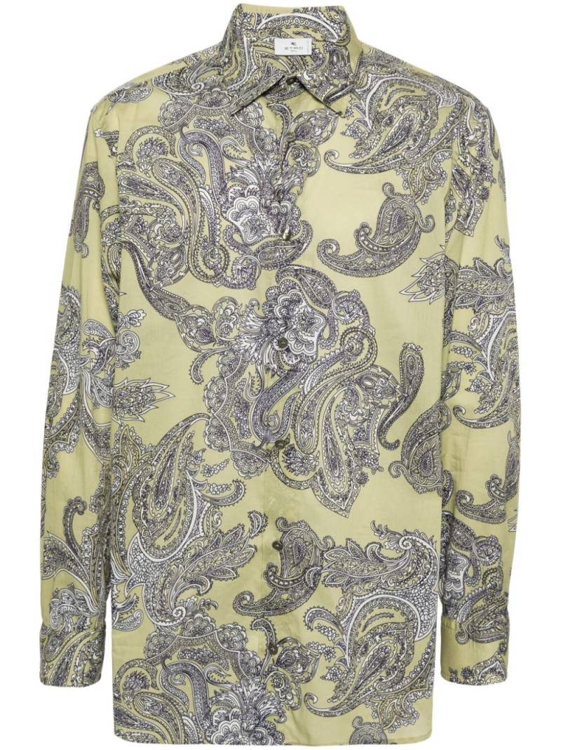 ETRO paisley-print shirt - Green von ETRO