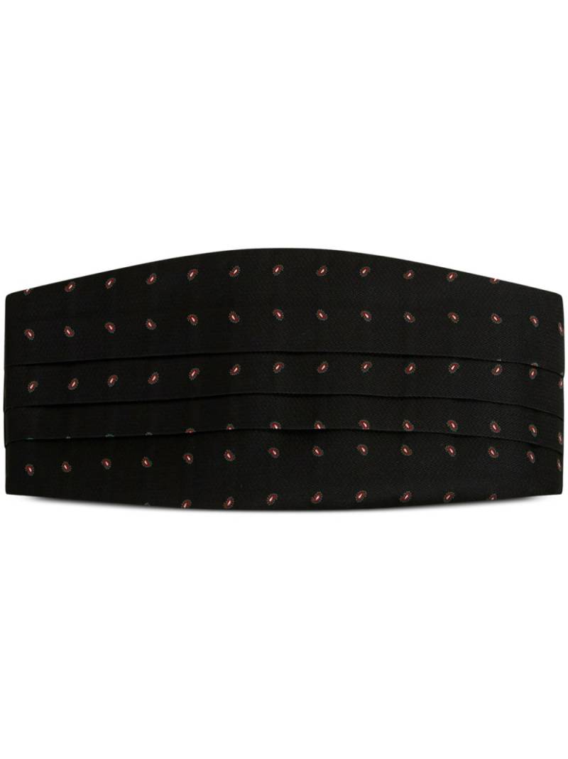 ETRO paisley-print silk cummerbund - Black von ETRO