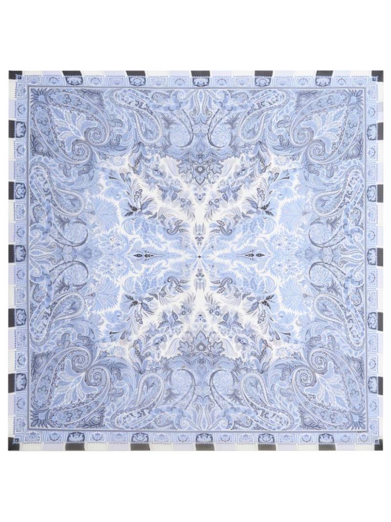 ETRO paisley-print silk scarf - Blue von ETRO