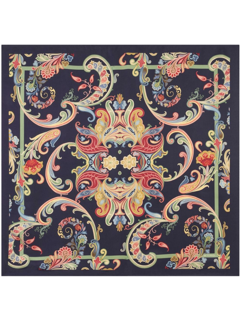 ETRO paisley-print silk scarf - Blue von ETRO