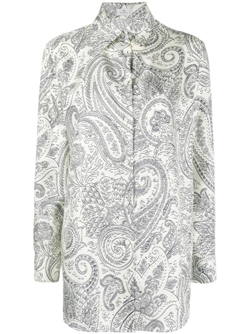 ETRO paisley-print silk shirt - Black von ETRO