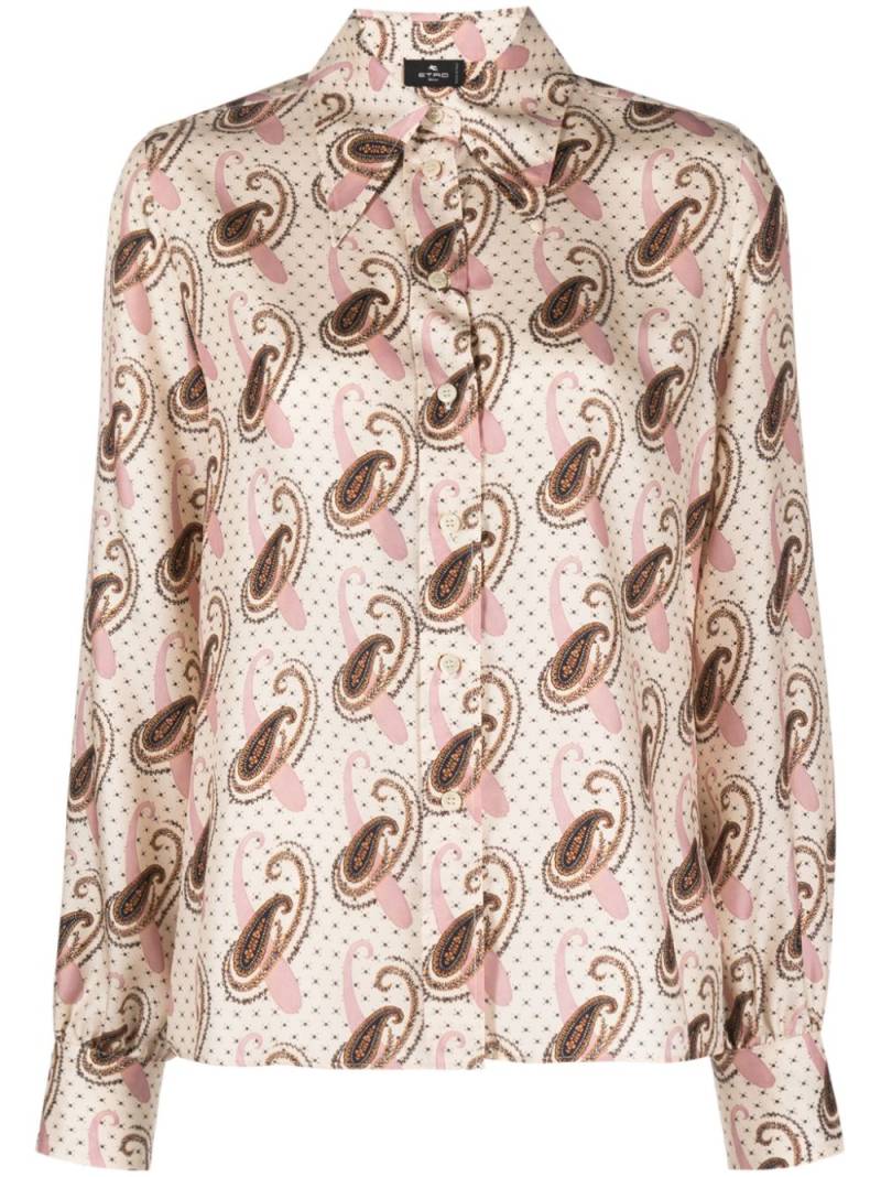 ETRO paisley-print silk shirt - Neutrals von ETRO