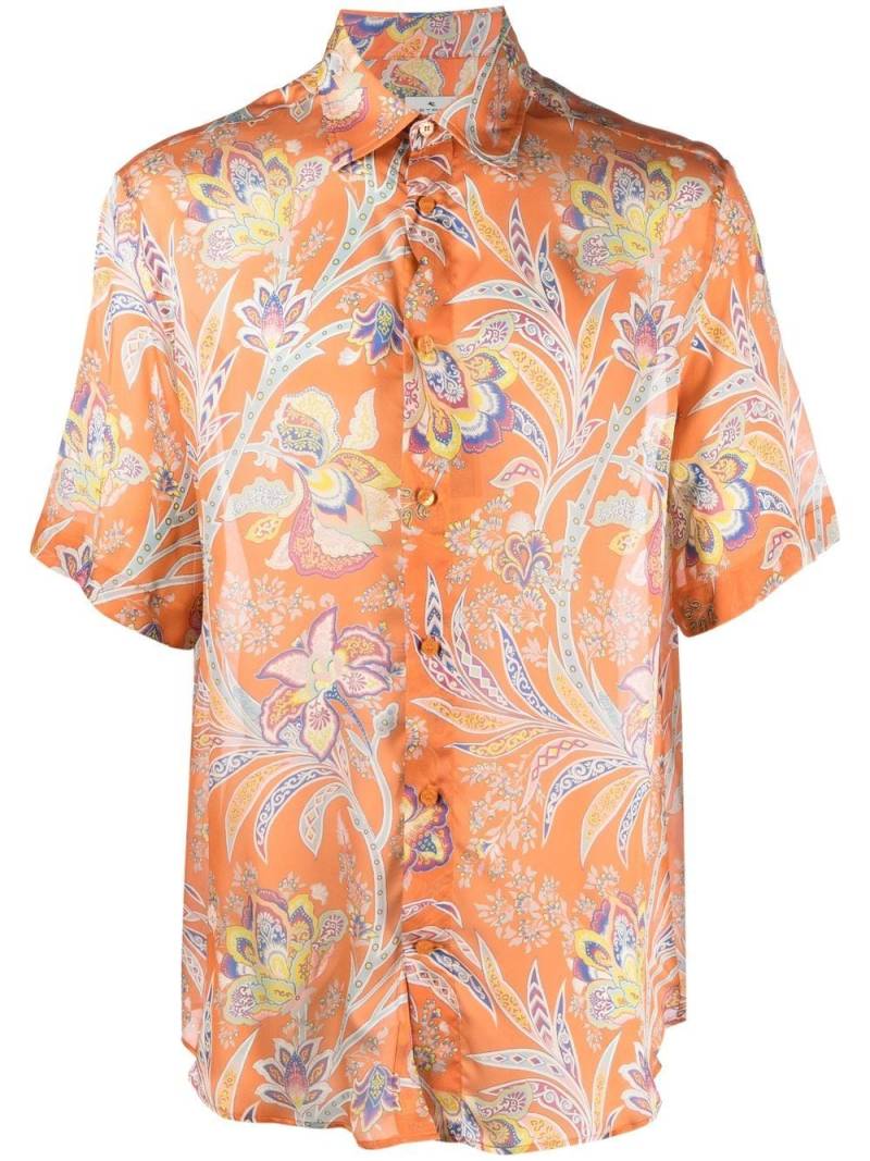 ETRO paisley-print silk shirt - Orange von ETRO