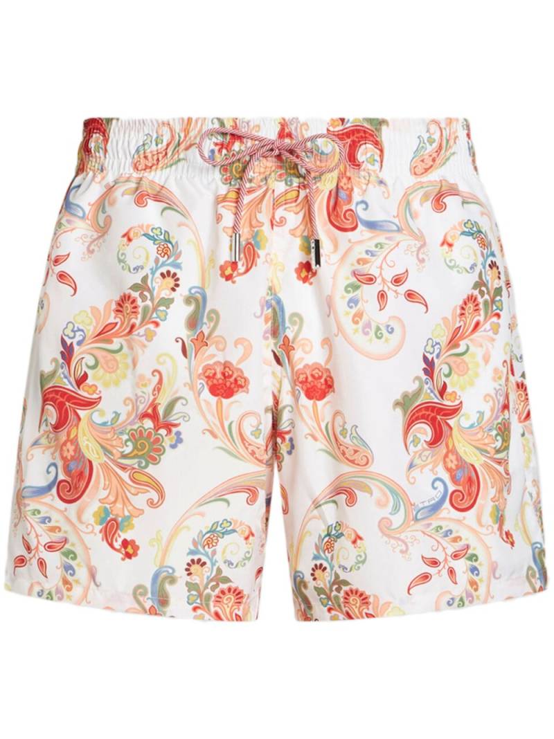 ETRO paisley-print swim shorts - White von ETRO