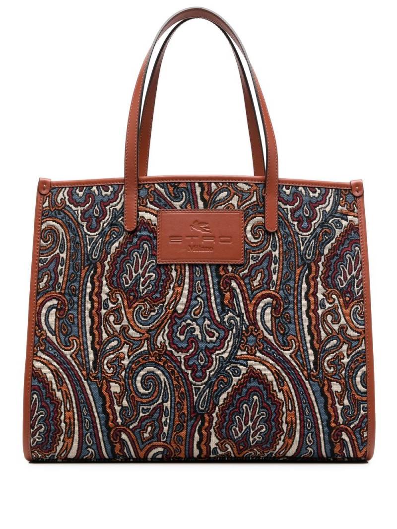 ETRO paisley-print tote bag - Brown von ETRO