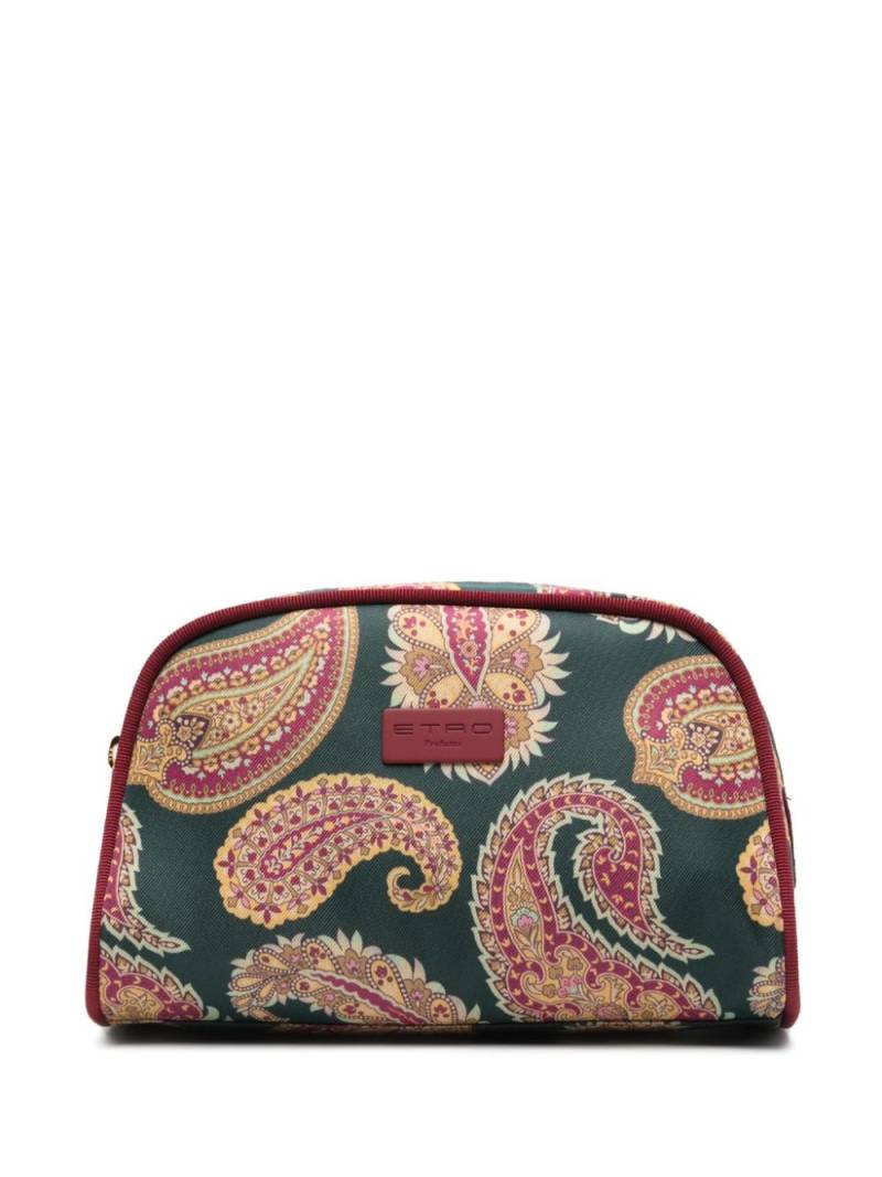 ETRO paisley-print wash bag - Green von ETRO