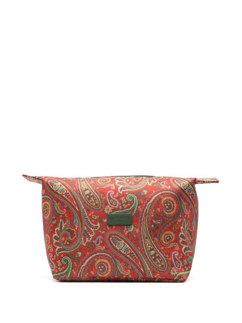 ETRO paisley-print wash bag - Red von ETRO