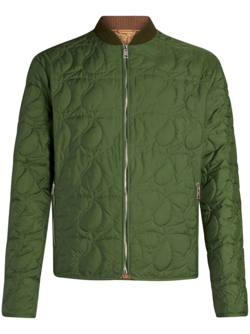 ETRO paisley-quilt bomber jacket - Green von ETRO