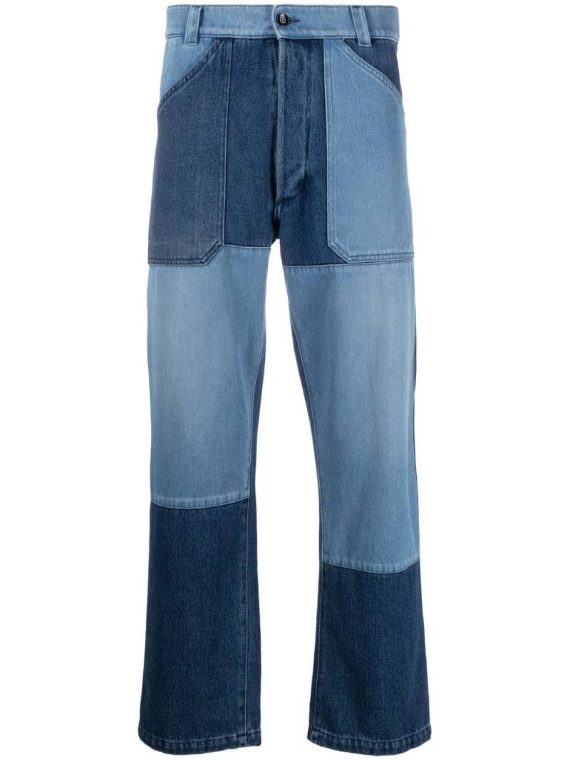 ETRO patchwork straight-leg jeans - Blue von ETRO