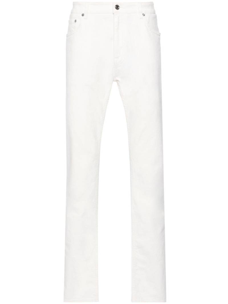 ETRO pattern-jacquard straight-leg jeans - Neutrals von ETRO