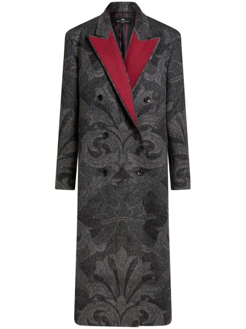 ETRO patterned-jacquard wool jacket - Grey von ETRO