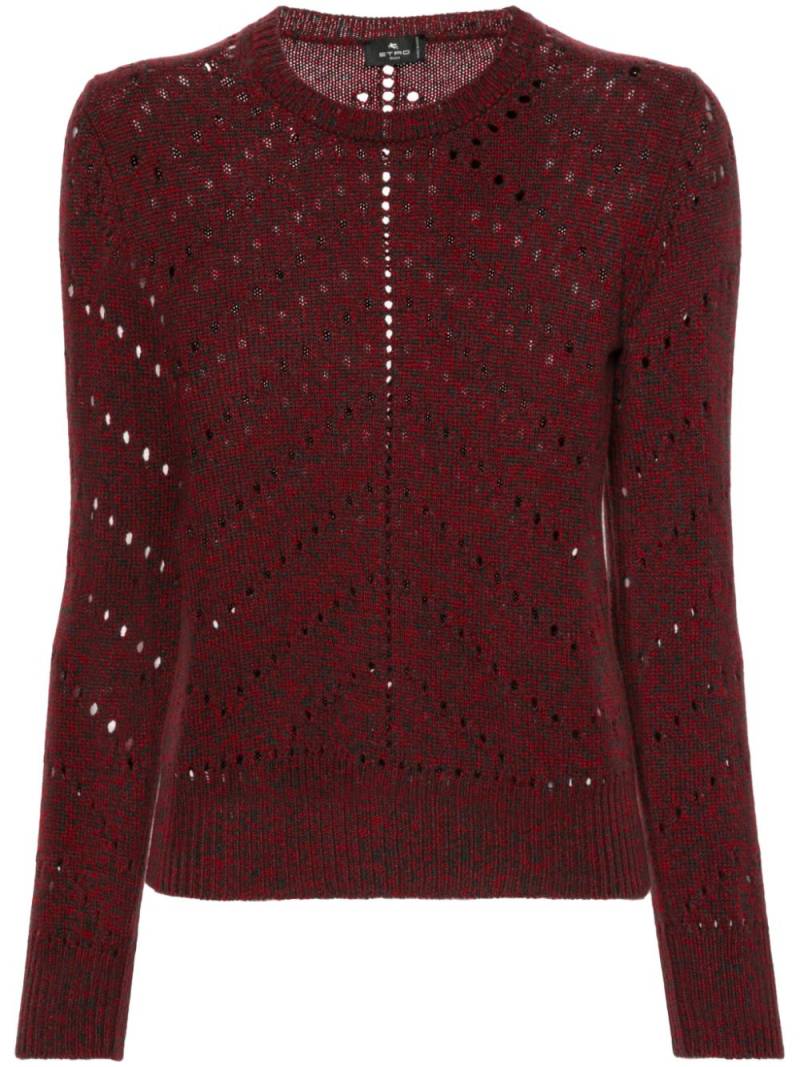 ETRO perforated sweater - Red von ETRO