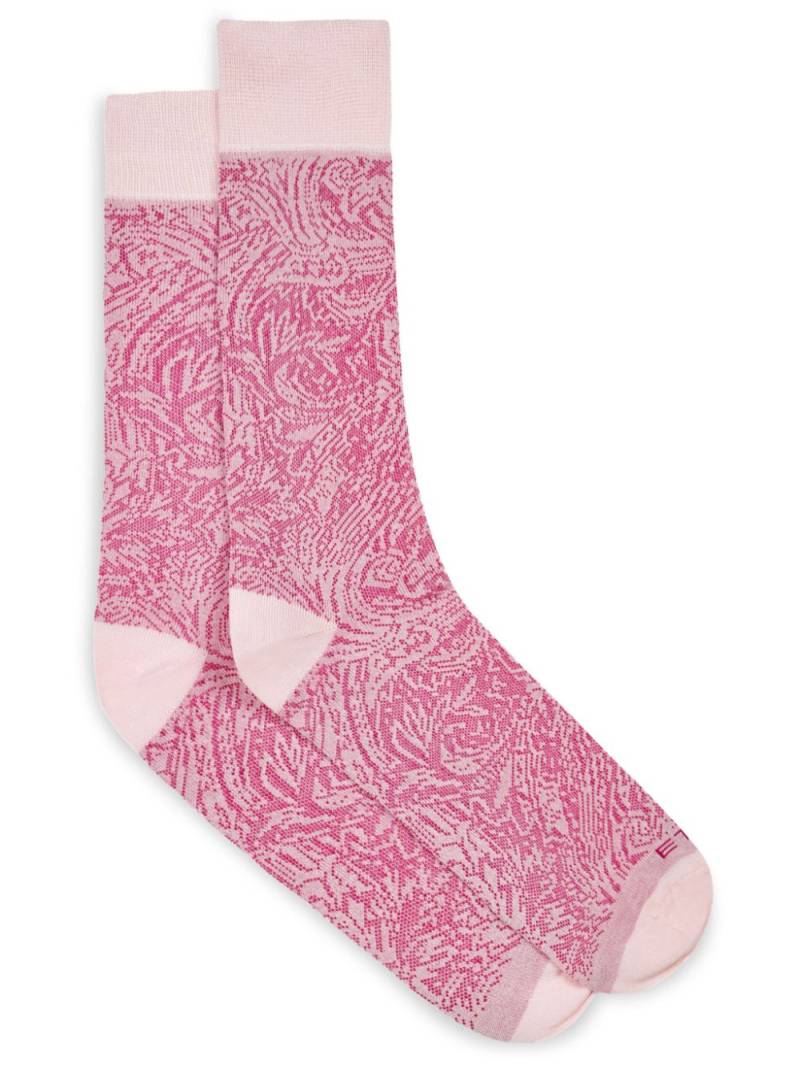 ETRO pink paisley-jacquard socks von ETRO