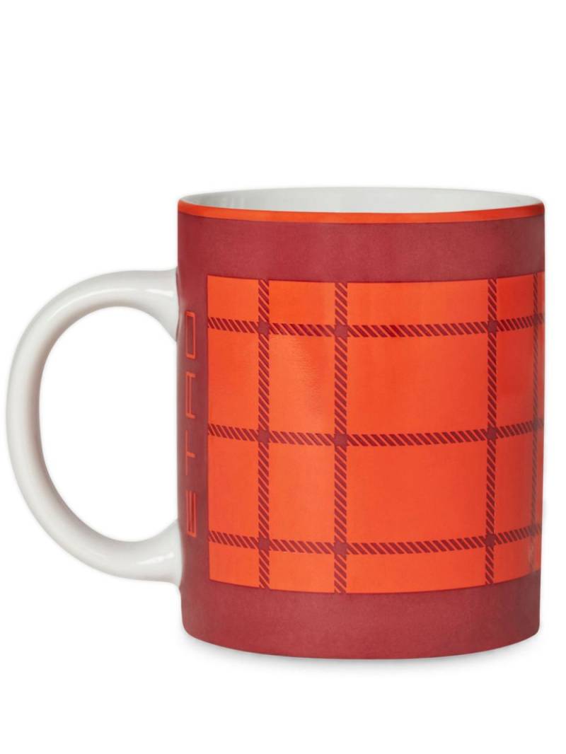 ETRO HOME plaid-check porcelain mug - Red von ETRO HOME