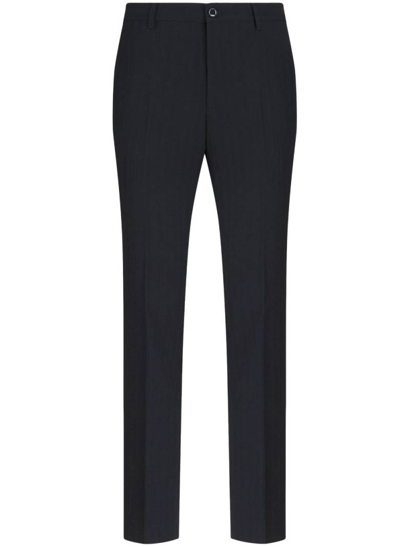 ETRO pressed-crease tailored trousers - Blue von ETRO