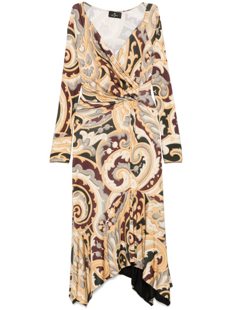 ETRO printed midi dress - Neutrals von ETRO