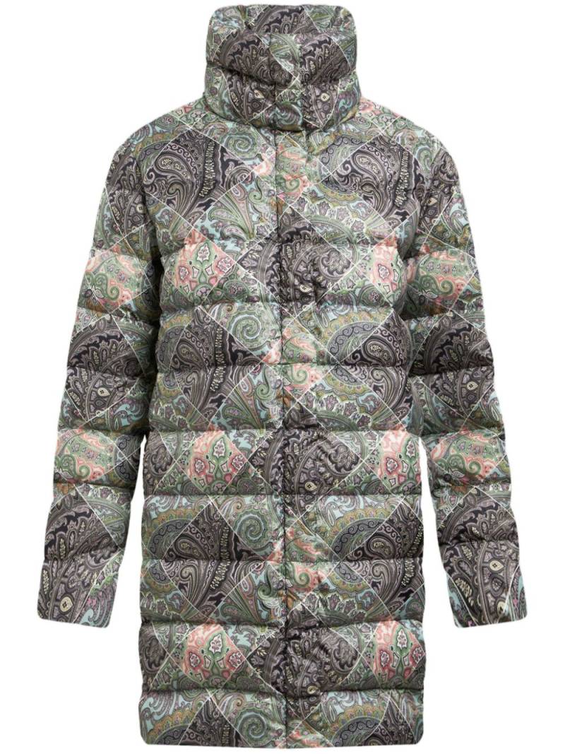 ETRO printed puffer jacket - Green von ETRO