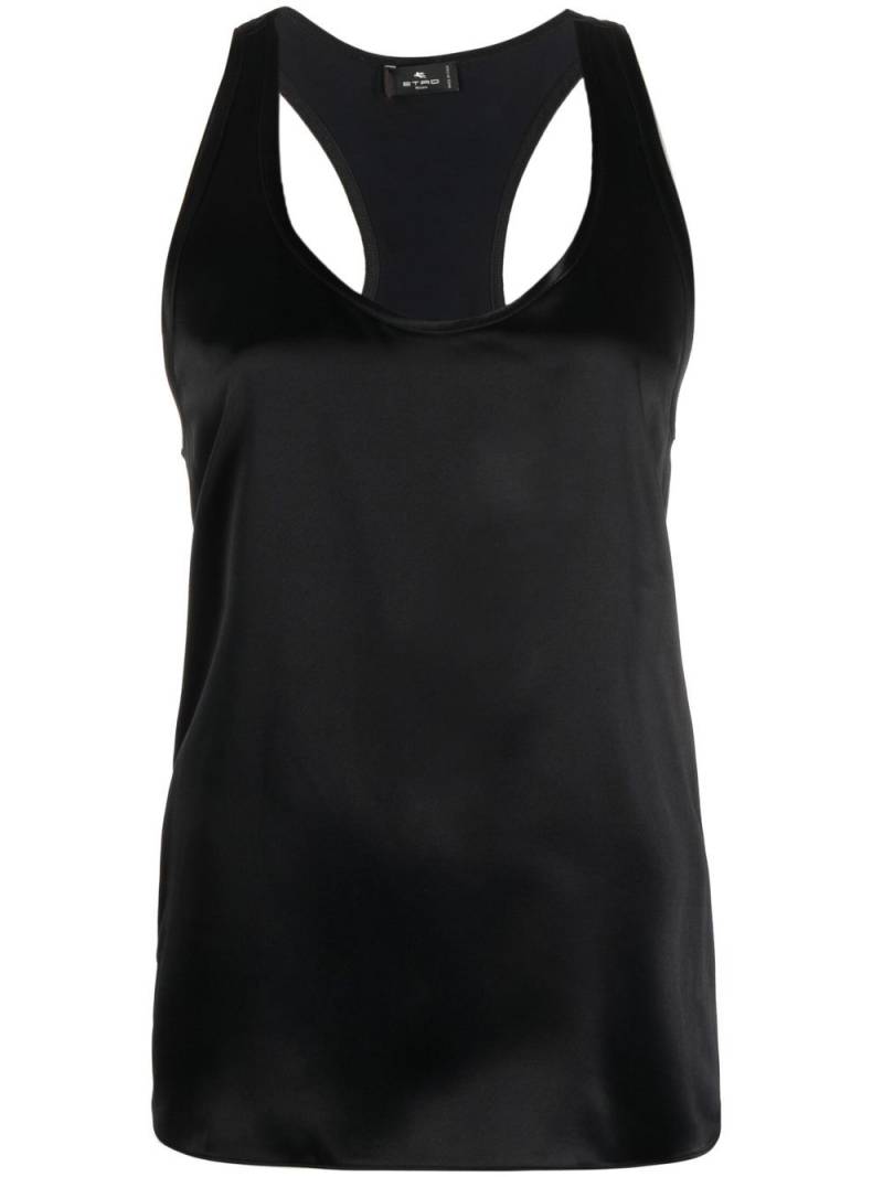 ETRO racerback vest top - Black von ETRO