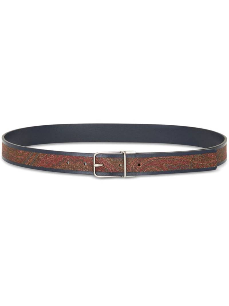 ETRO reversible leather belt - Blue von ETRO