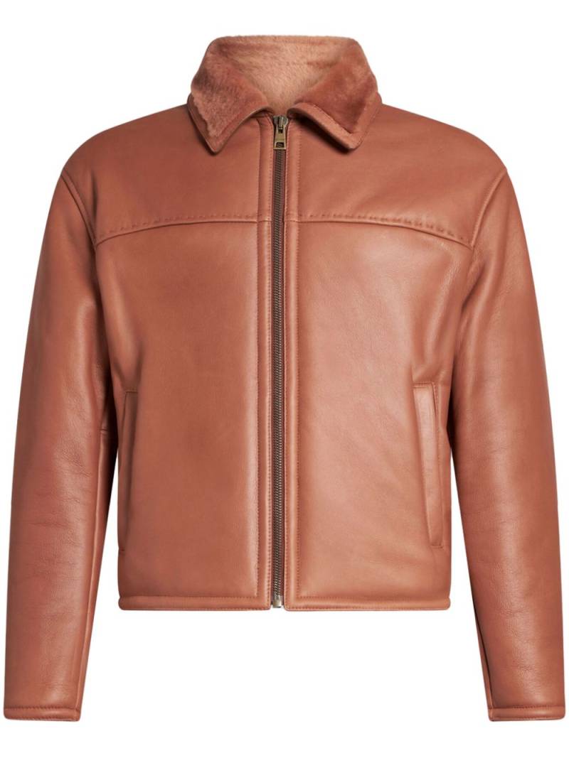 ETRO shearling jacket - Brown von ETRO