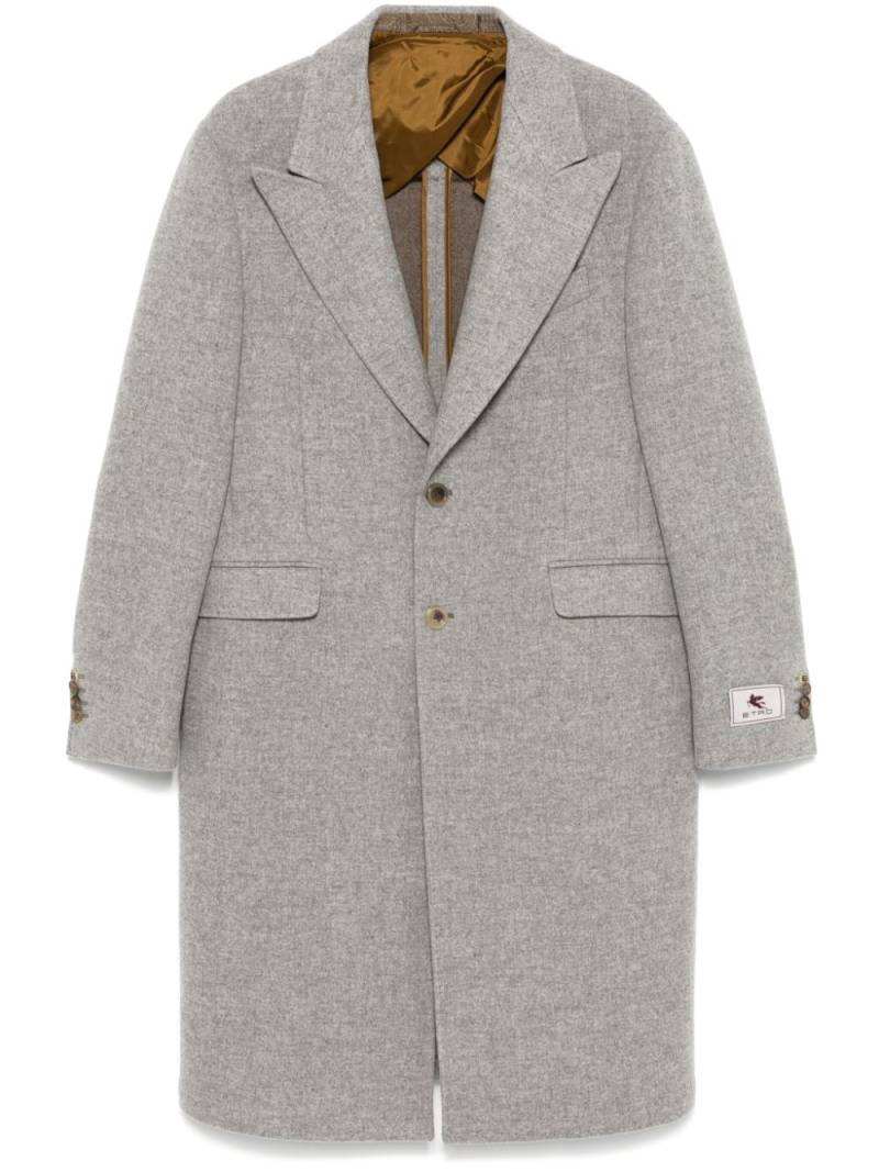 ETRO single-breasted coat - Grey von ETRO