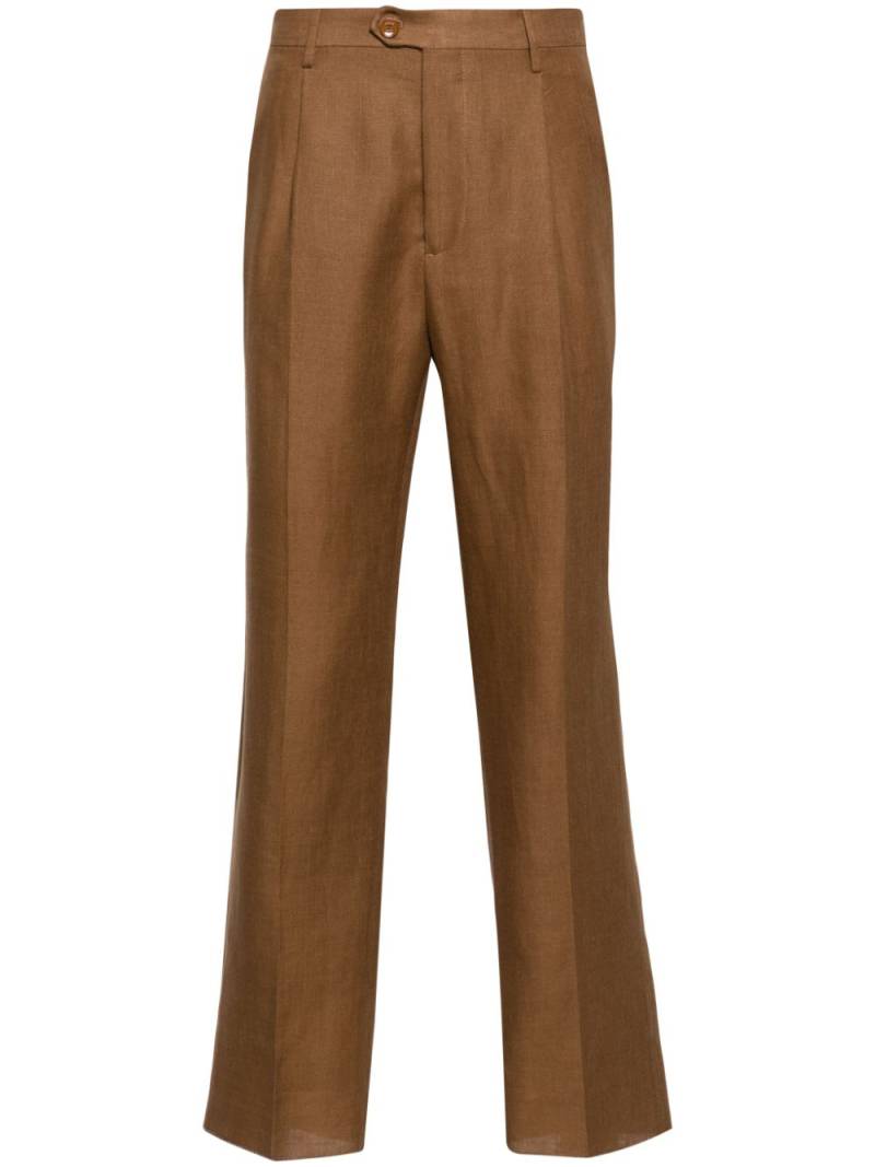 ETRO straight-leg tailored trousers - Brown von ETRO