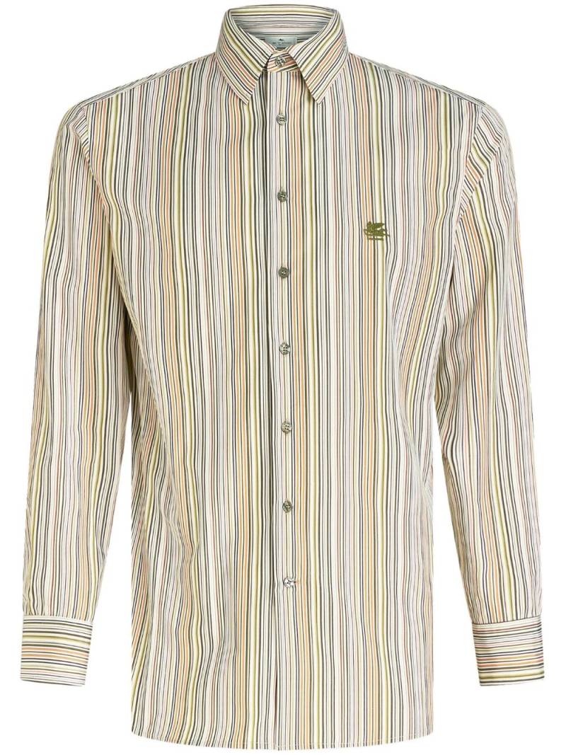 ETRO stripe-pattern cotton shirt - Neutrals von ETRO