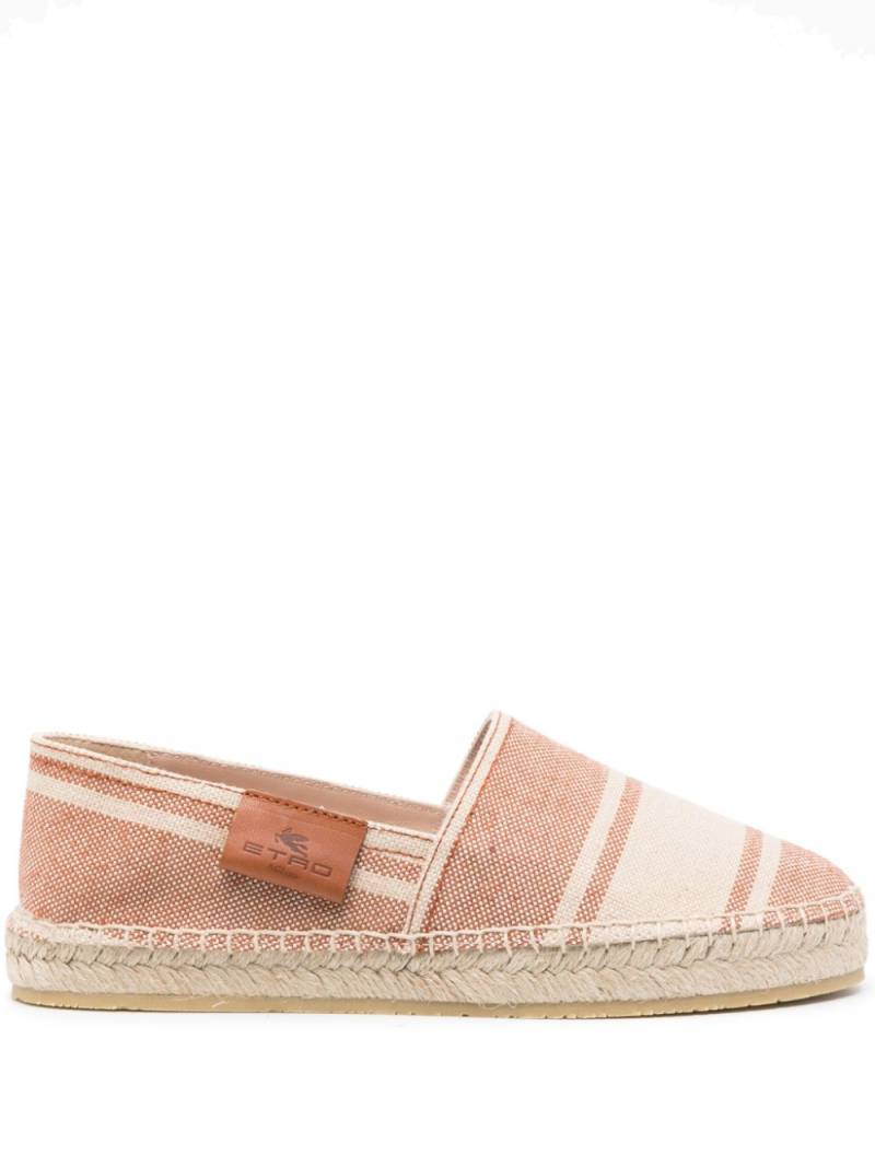 ETRO striped canvas espadrilles - Neutrals von ETRO