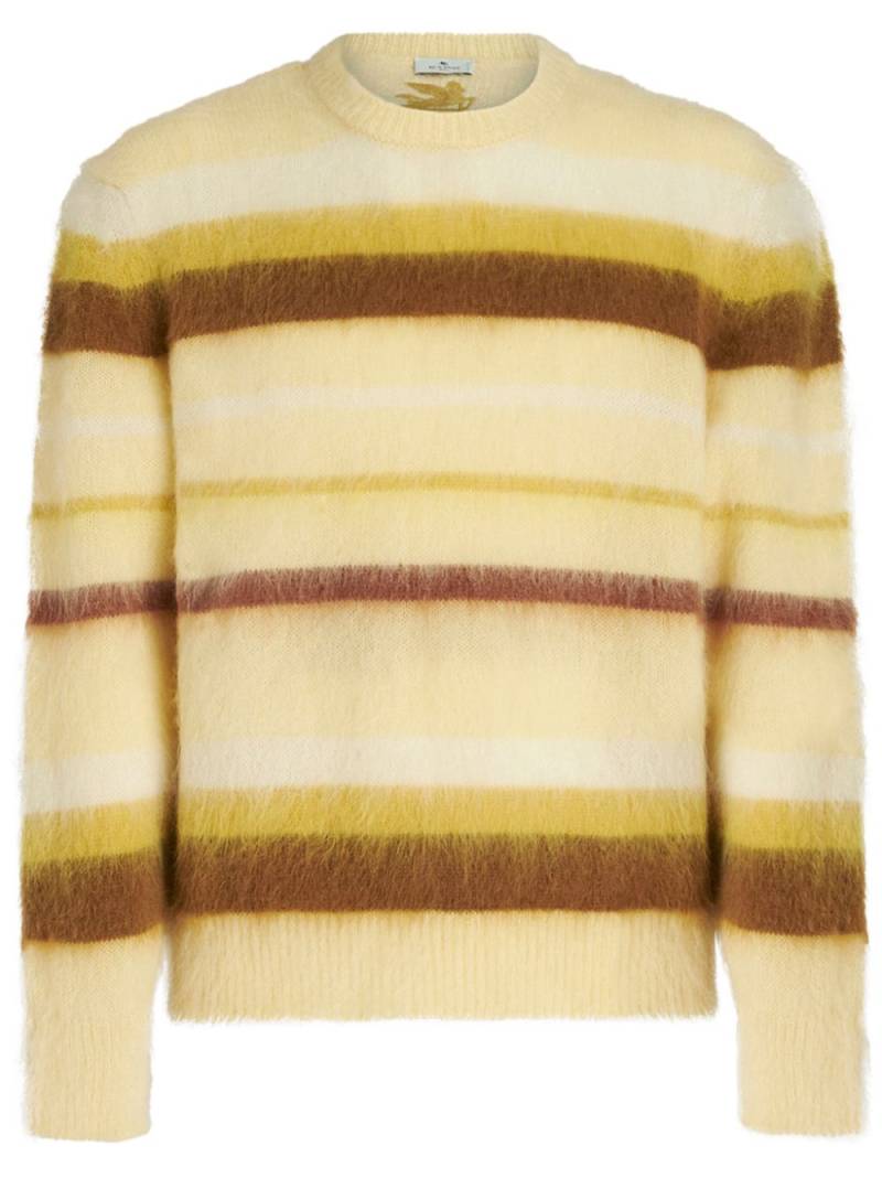 ETRO striped mohair-blend jumper - Yellow von ETRO