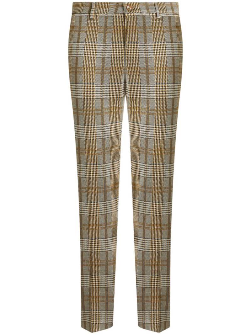 ETRO tailored checked trousers - Yellow von ETRO