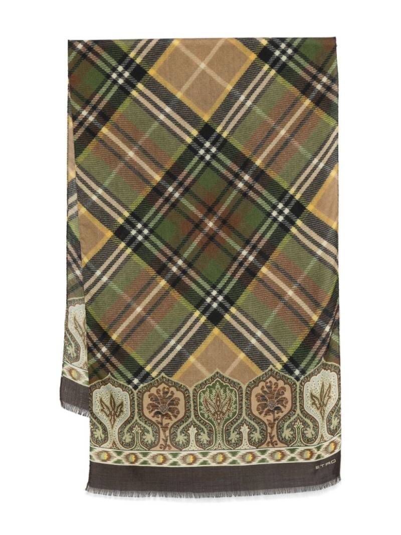 ETRO tartan scarf - Green von ETRO