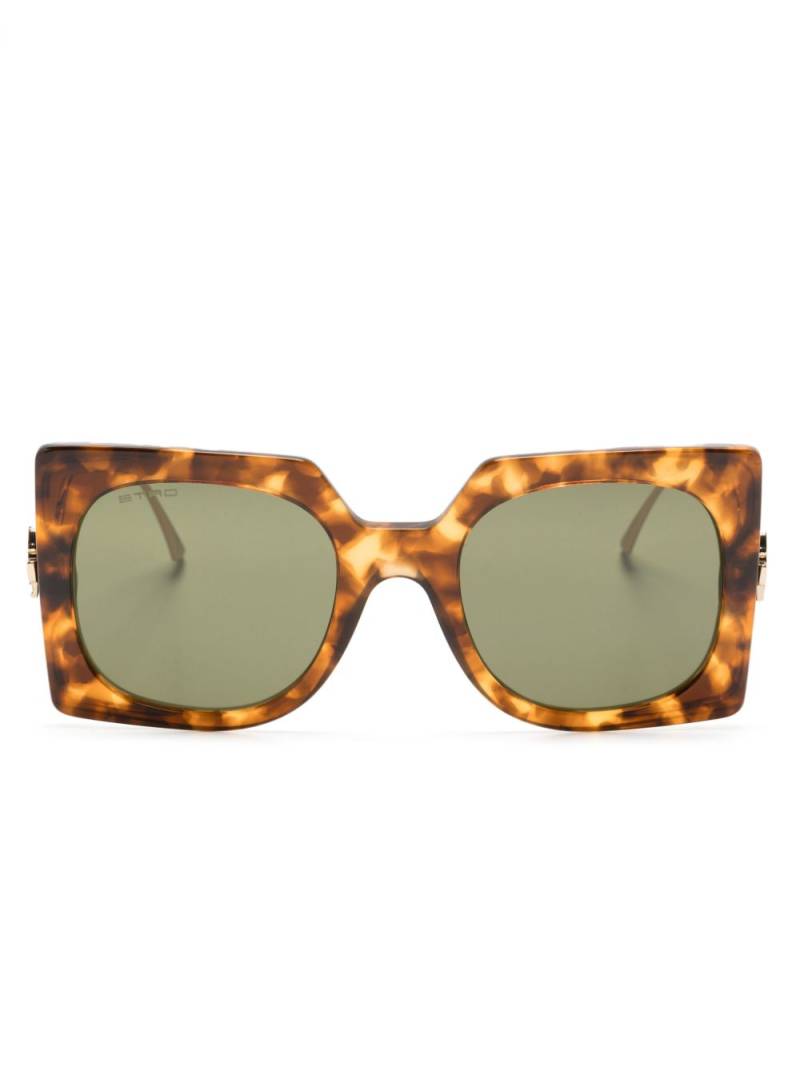 ETRO tortoiseshell oversize-frame sunglasses - Gold von ETRO