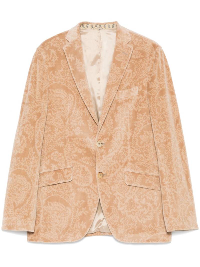 ETRO velvet blazer - Brown von ETRO