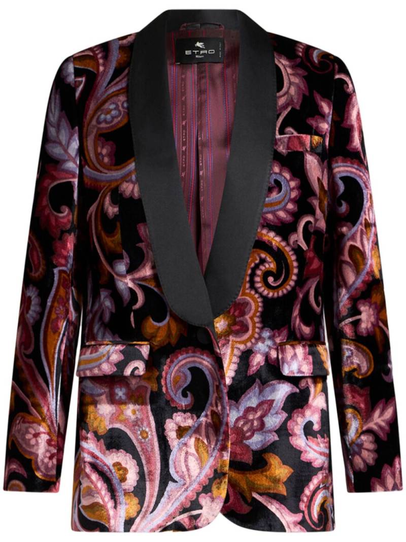 ETRO velvet jacquard blazer - Pink von ETRO