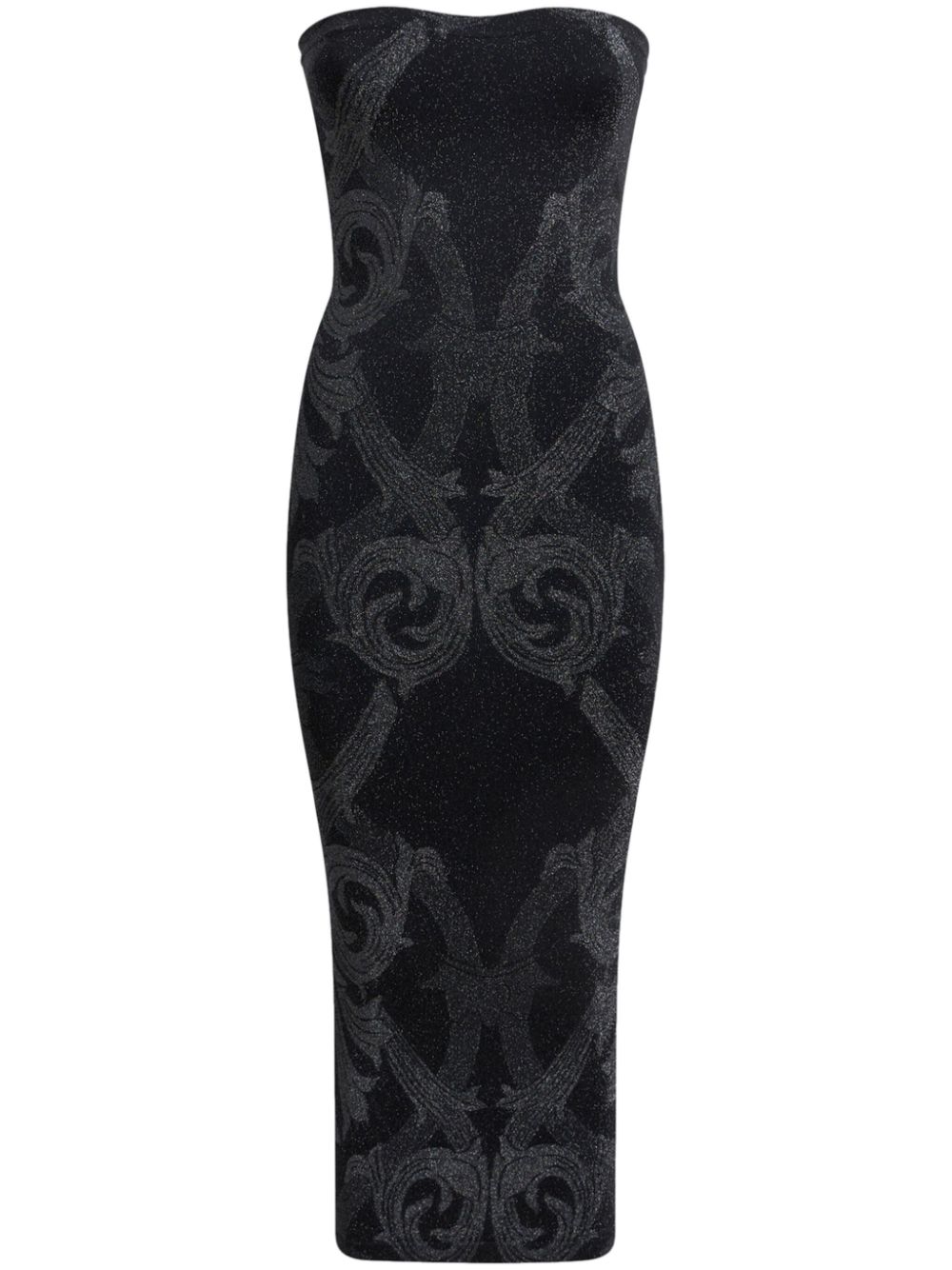 ETRO x Wolford metallic-jacquard midi dress - Black von ETRO