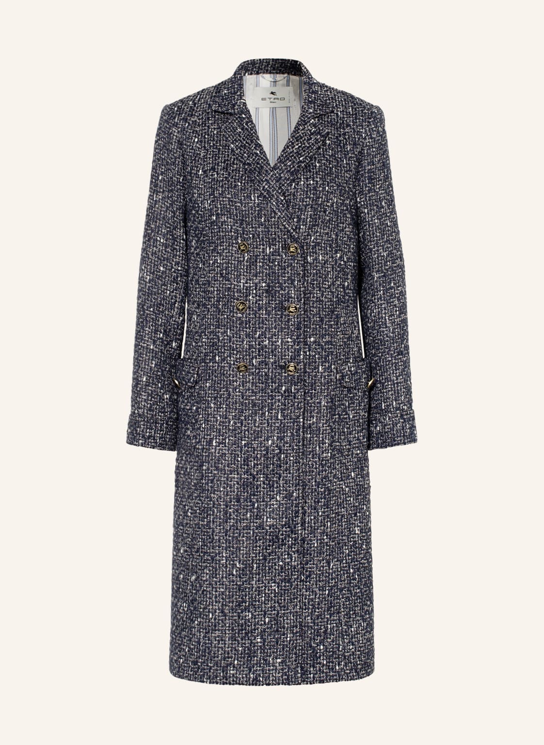 Etro Bouclé-Mantel blau Etro Bouclé-Mantel blau von ETRO
