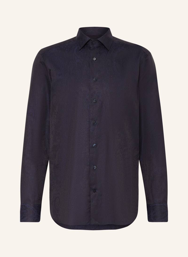 Etro Brokat-Hemd Slim Fit blau von ETRO