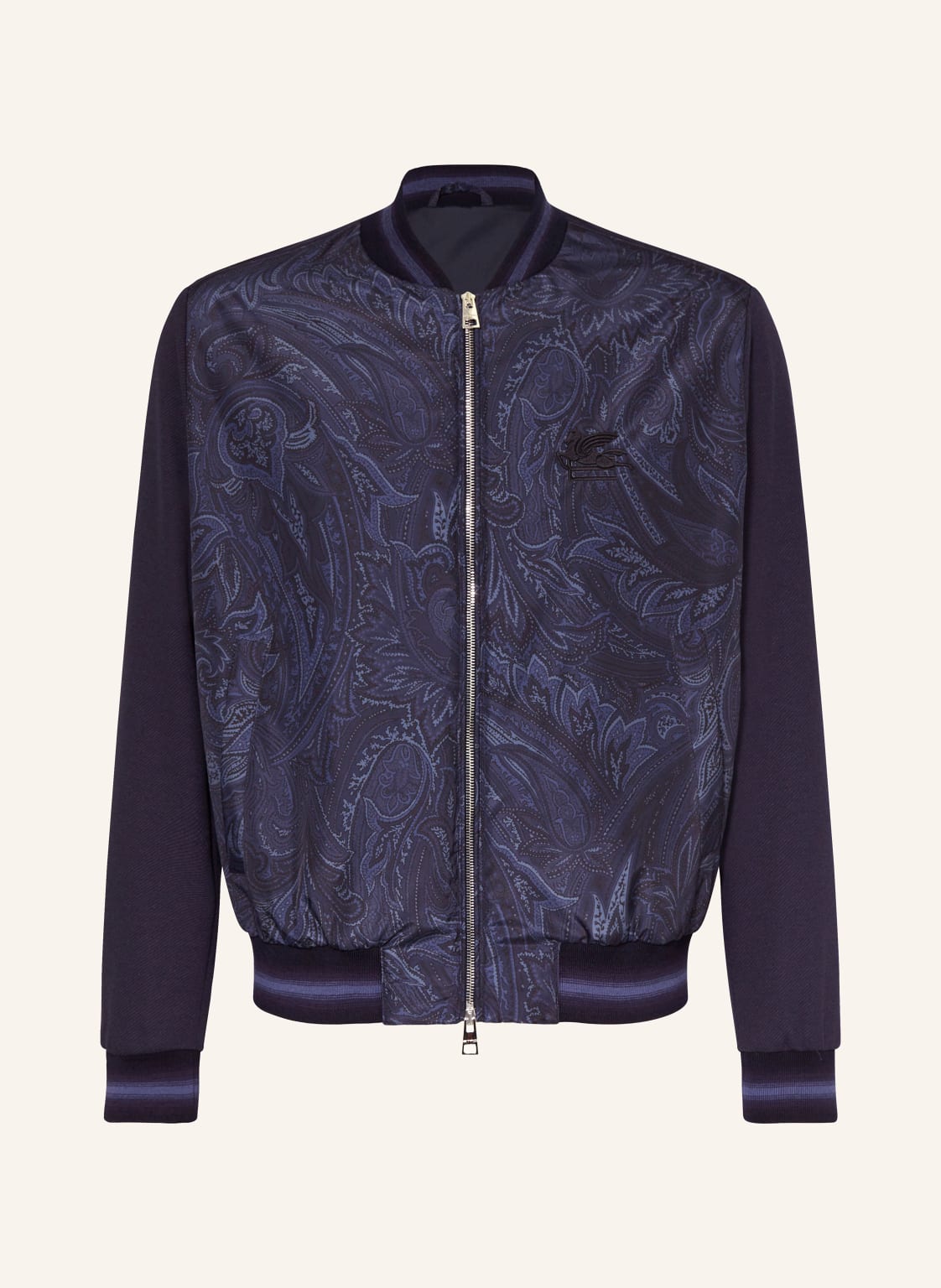 Etro College-Jacke Im Materialmix blau von ETRO