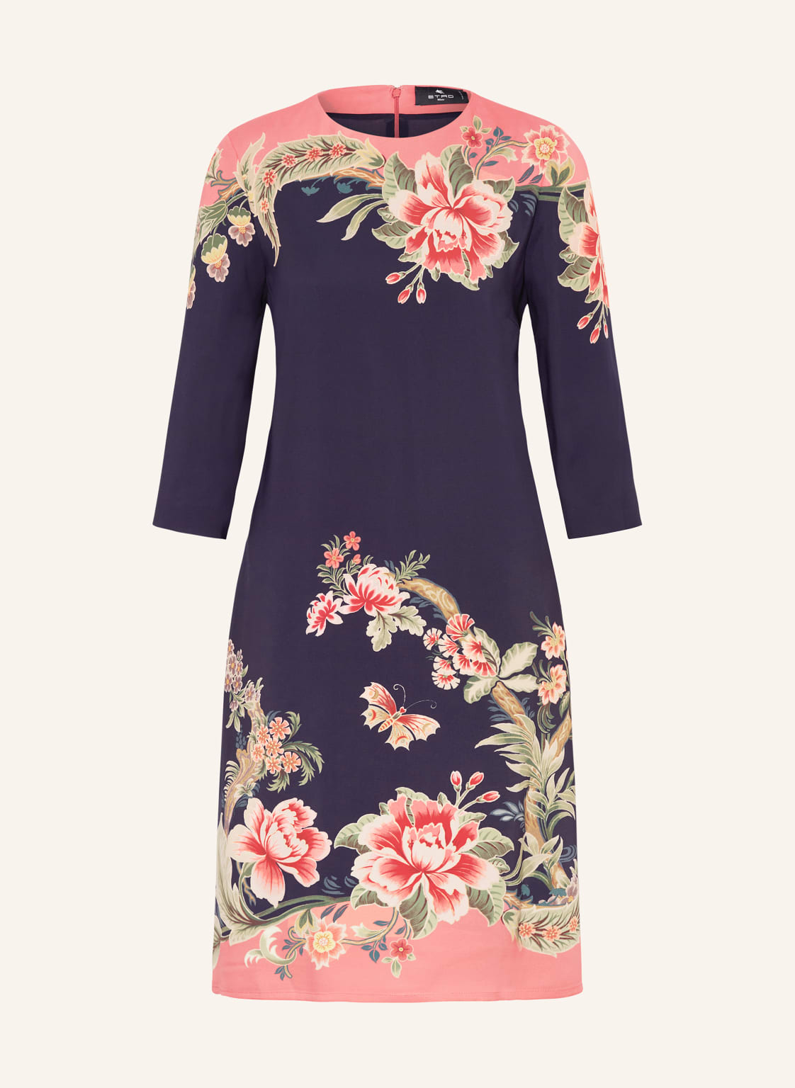 Etro Etuikleid Mit 3/4-Arm blau Etro Etuikleid Mit 3/4-Arm blau von ETRO