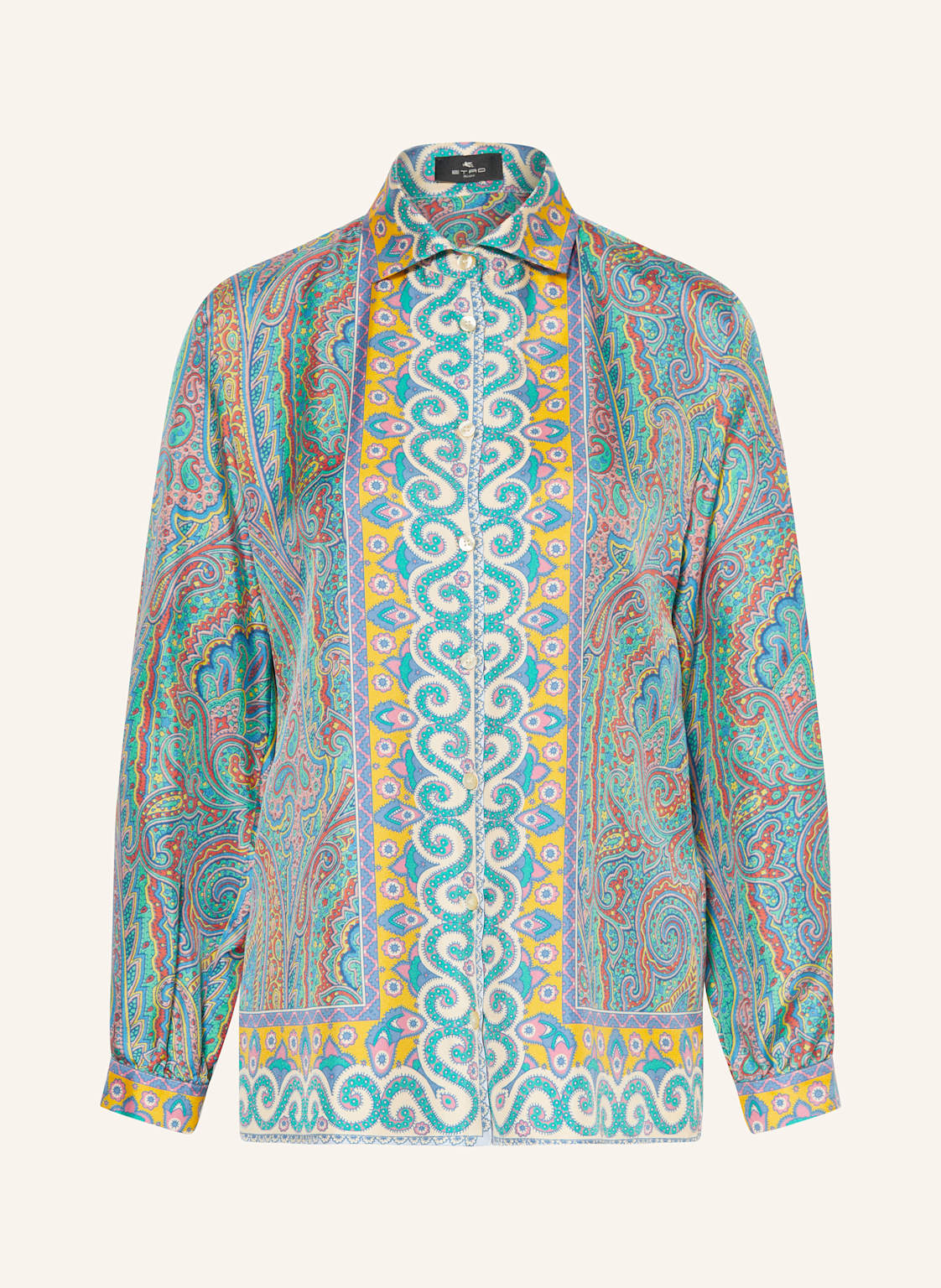 Etro Hemdbluse Aus Seide gruen Etro Hemdbluse Aus Seide gruen von ETRO