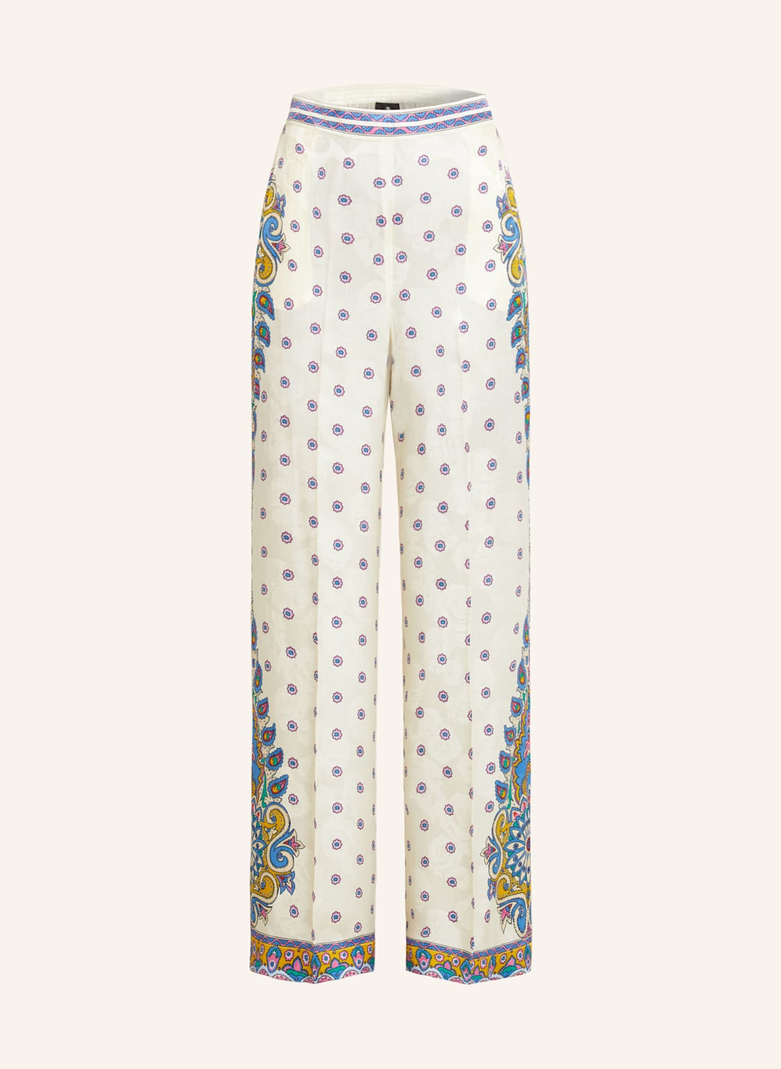 Etro Marlenehose Mit Seide weiss Etro Marlenehose Mit Seide weiss von ETRO