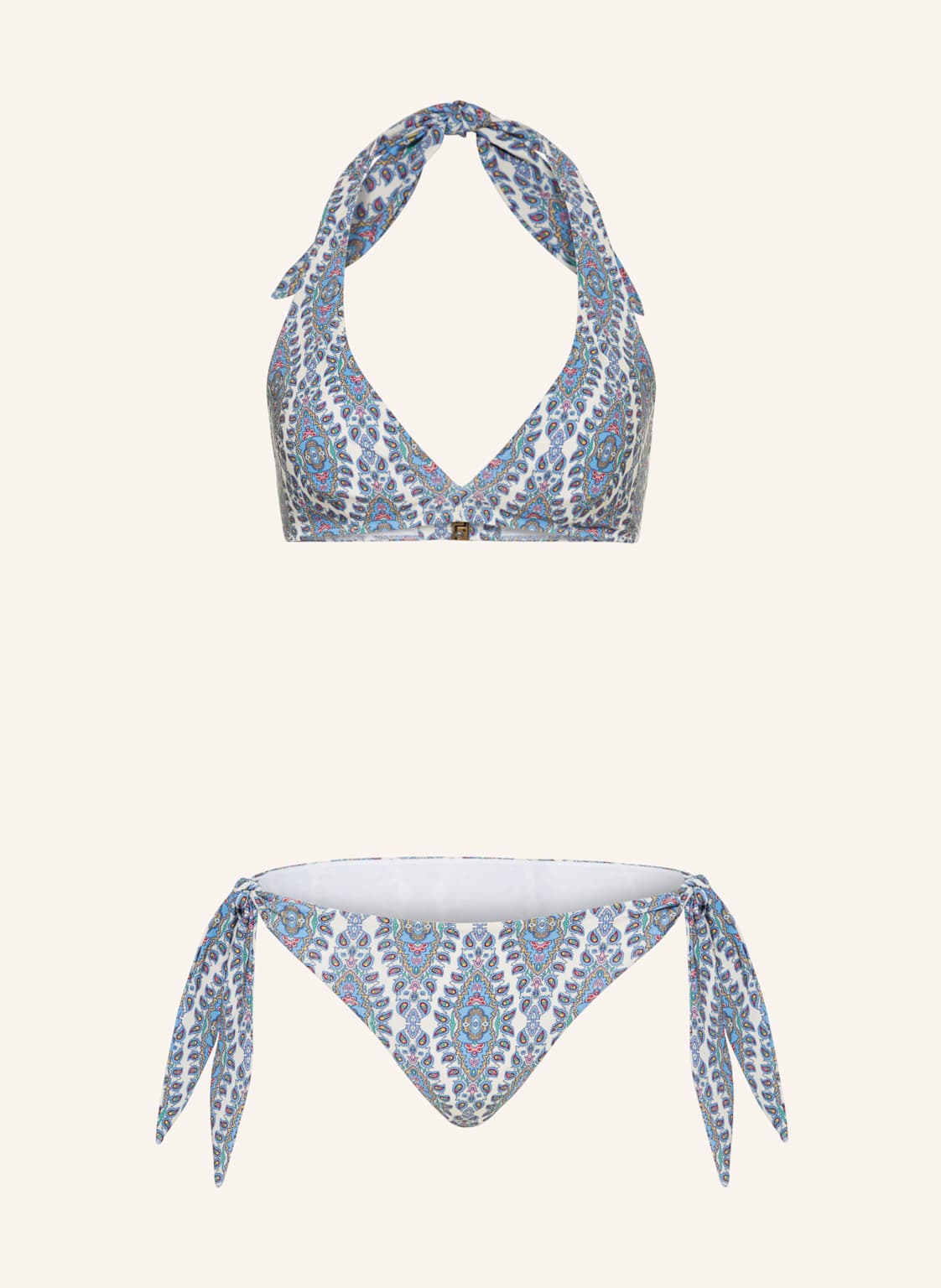 Etro Neckholder-Bikini blau von ETRO