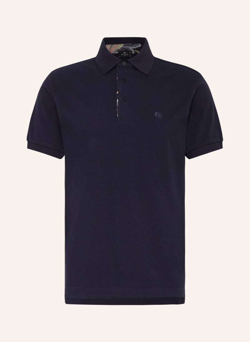 Etro Piqué-Poloshirt blau von ETRO