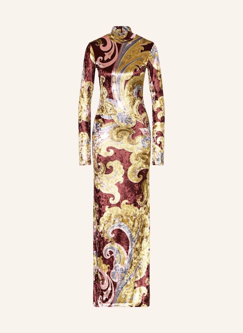 Etro Samtkleid gelb von ETRO