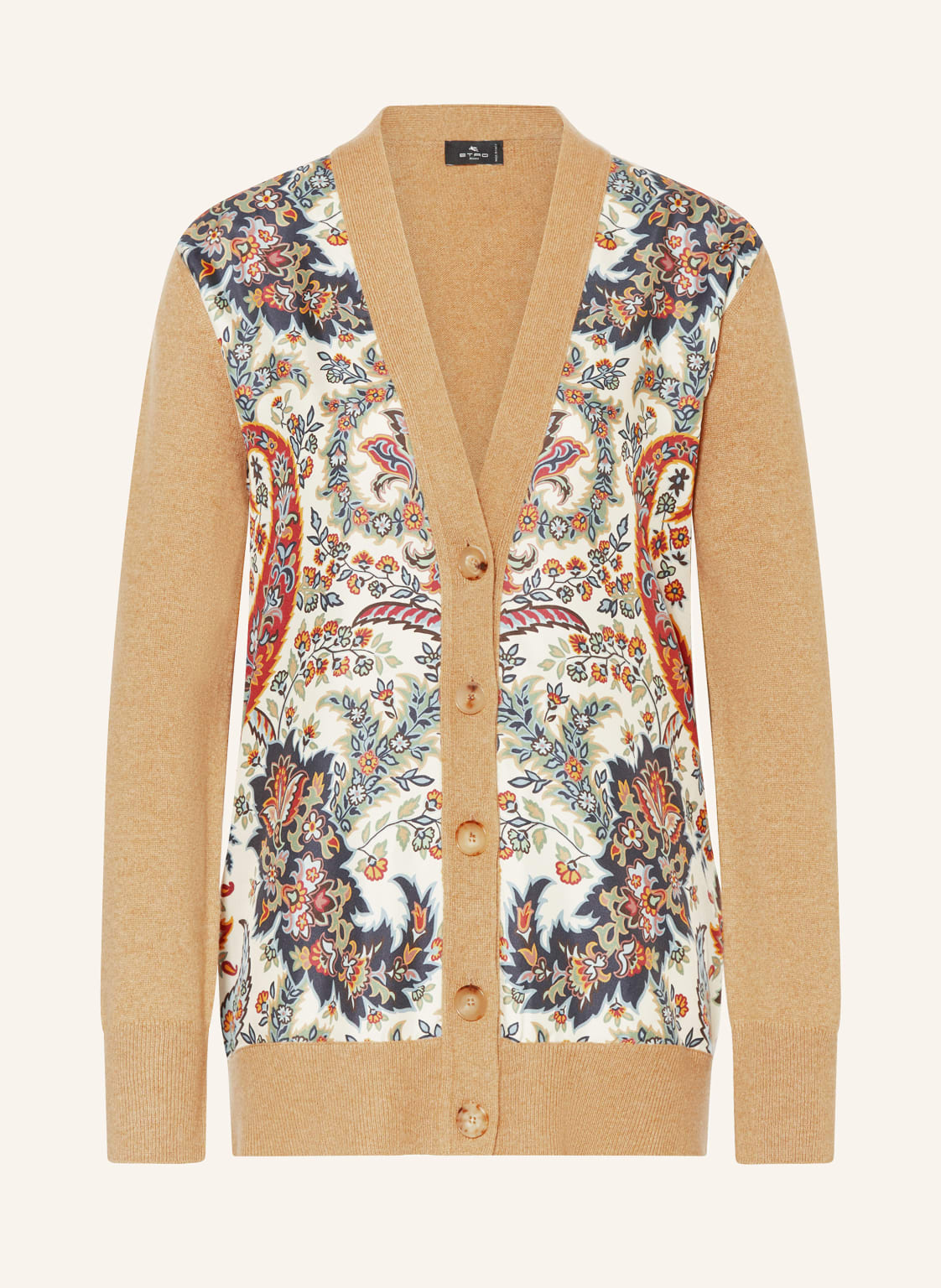 Etro Strickjacke Im Materialmix beige von ETRO