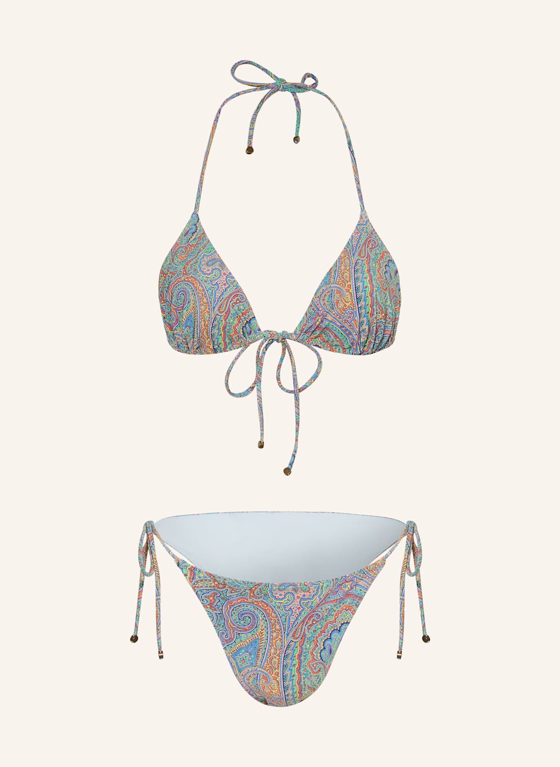 Etro Triangel-Bikini blau von ETRO