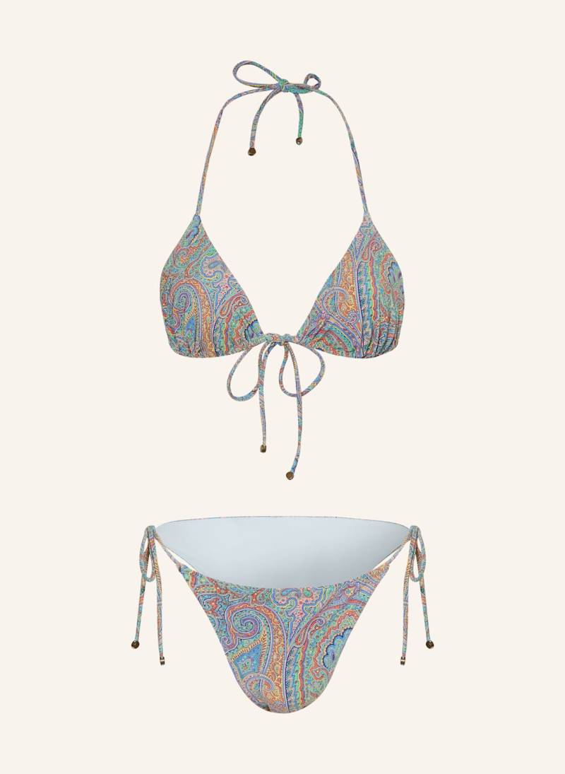 Etro Triangel-Bikini blau von ETRO